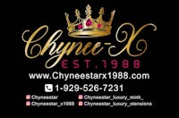 a business card for cynee - x